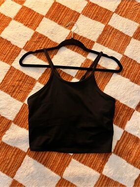 Champion Black Cropped Sports Tank Bra
